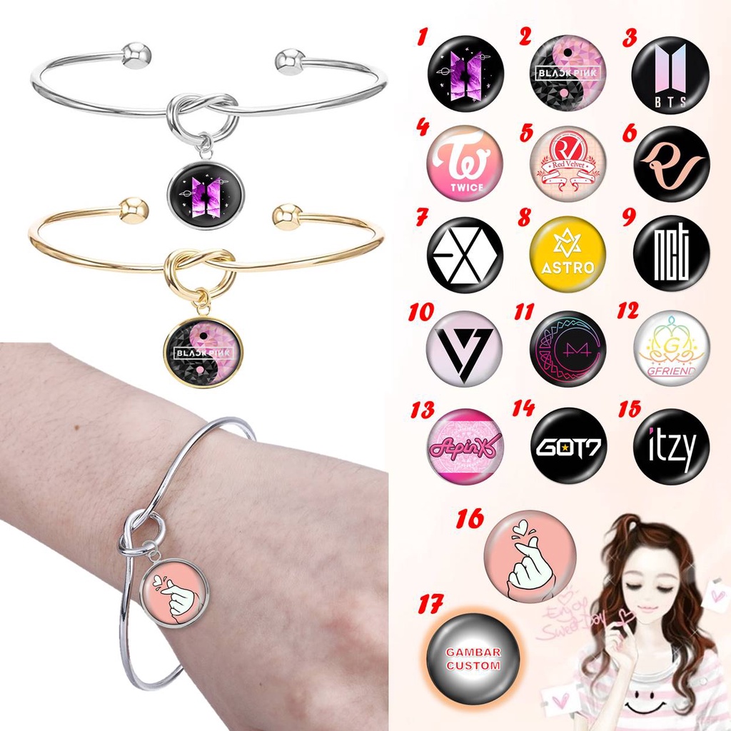 Vòng Đeo Tay KPOP Có Mặt Hình Ảnh Tùy Chỉnh BTS Blackpink Twice RV EXO GOT7 Ncty RV EXO GOT7 Ncty B GOT7 Ncty