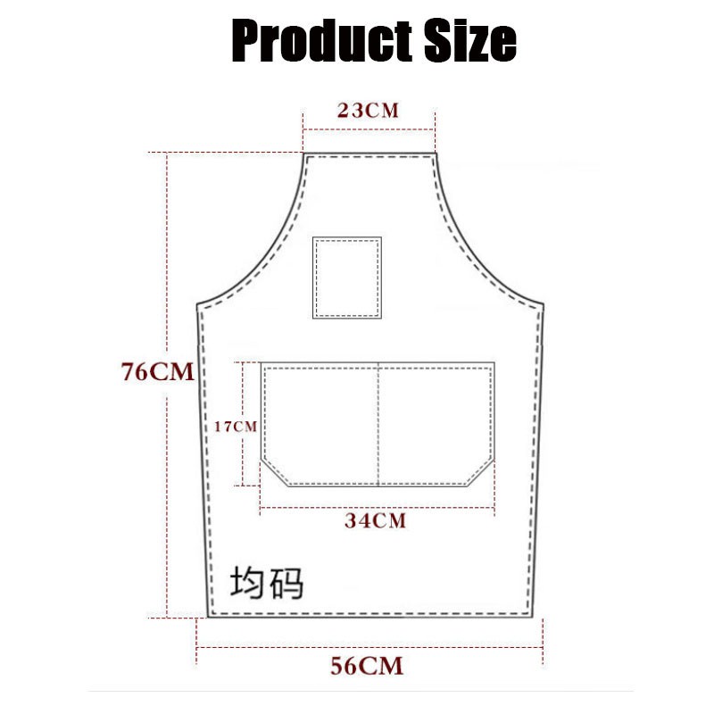 Tạp Dề Vải Canvas Thời Trang Chất Lượng Cao