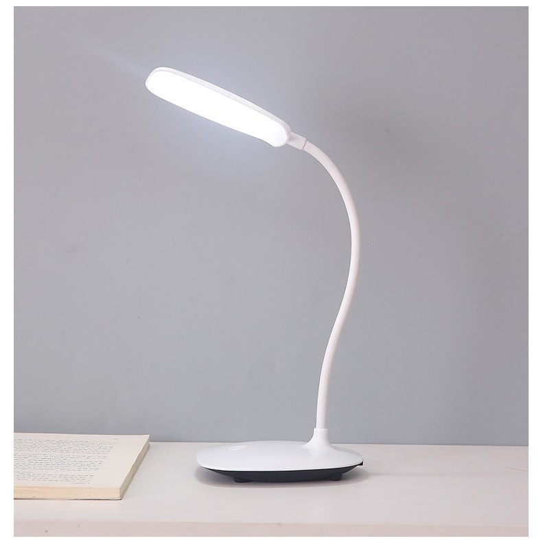 Đèn học để bàn, đèn học tích điện thông minh 20 bóng led 3 chế độ ánh sáng có nút bật cảm ứng DH09