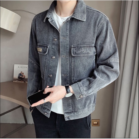 Áo Khoác Tay Dài Dáng Rộng Đơn Giản Trẻ Trung Dễ Phối Đồ Thời Trang Công Sở Mới Cho Nam Hàn Quốc áo khoác nam đẹp fashion áo khoác nam big size simple áo khoác bomber from rộng