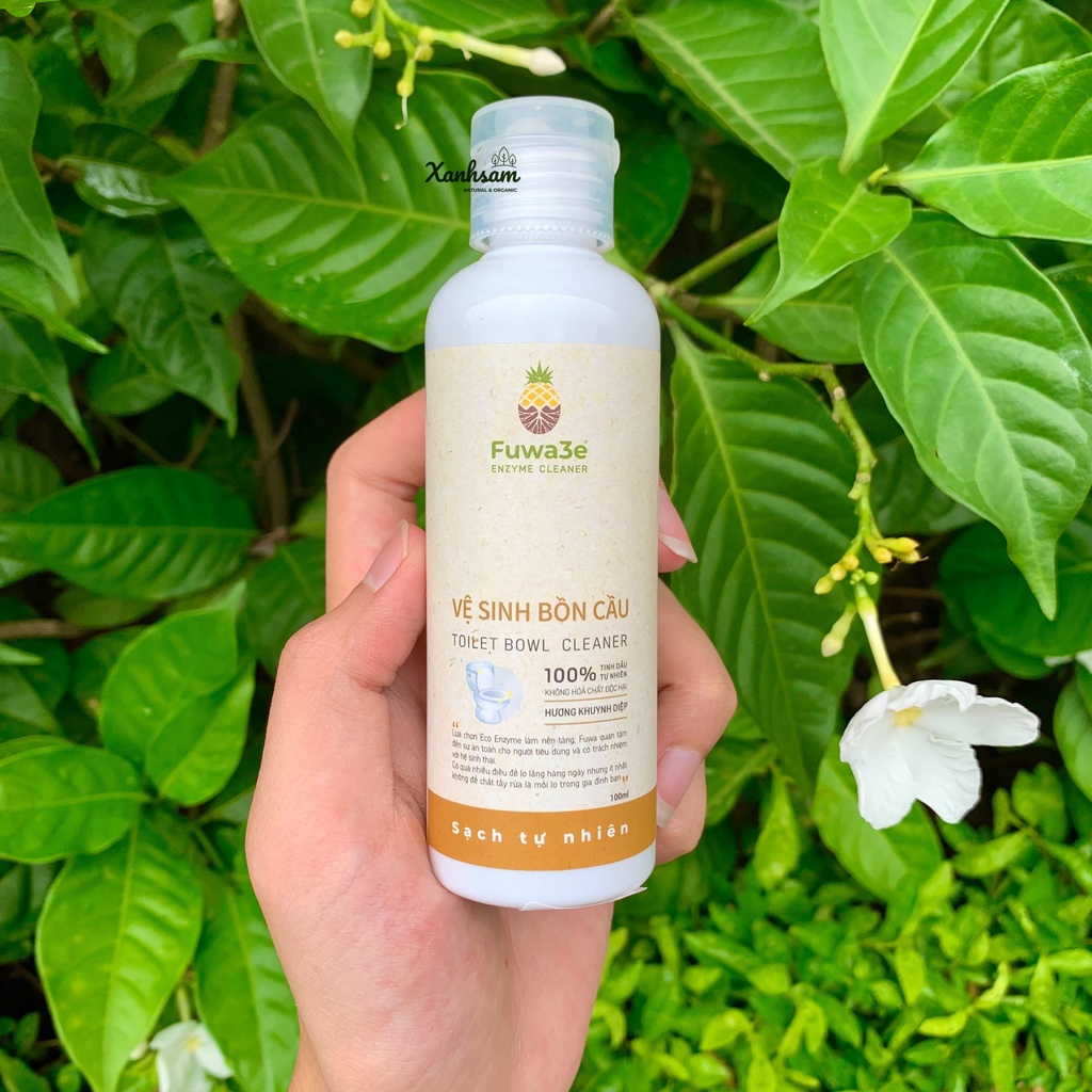 NƯỚC RỬA TAY, RỬA CHÉN, NƯỚC GIẶT, NGÂM RỬA THỰC PHẨM, VỆ SINH BỒN CẦU 100ML Fuwa3e - XanhSam Organic