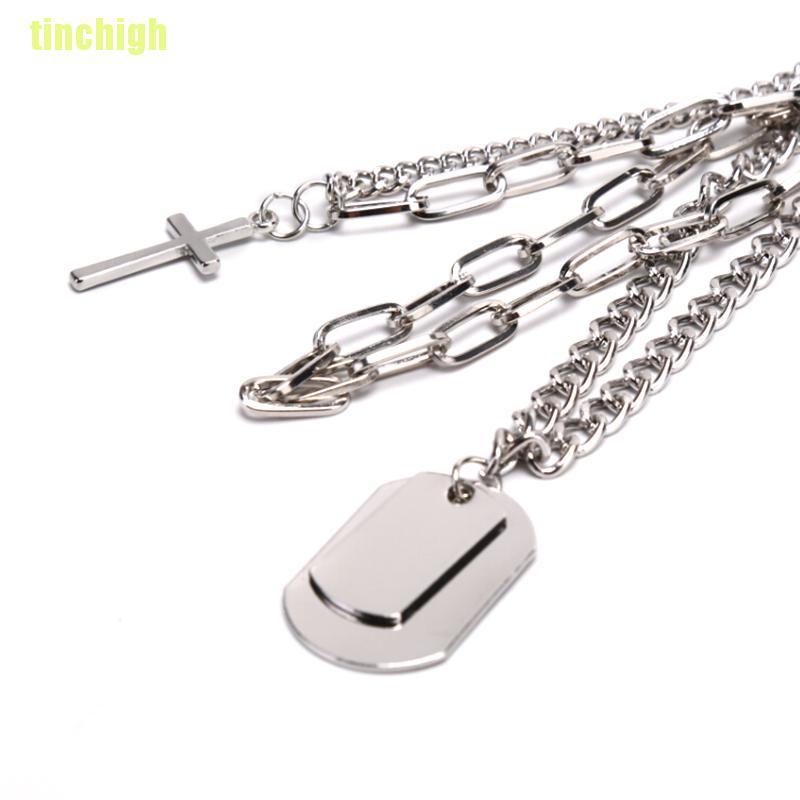 Dây Chuyền Dài Mặt Thánh Giá Bằng Kim Loại Thời Trang Dành Cho Nam Và Nữ