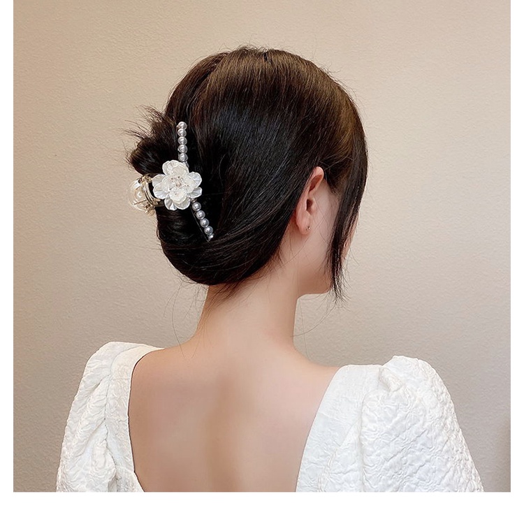Kẹp Tóc Hình Hoa Đính Ngọc Trai Thời Trang Hàn Quốc Cho Nữ
