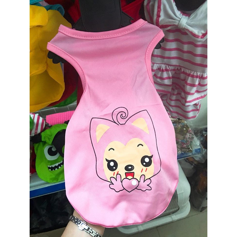 Áo Vải Cotton Cho Chó Mèo Mùa Hè