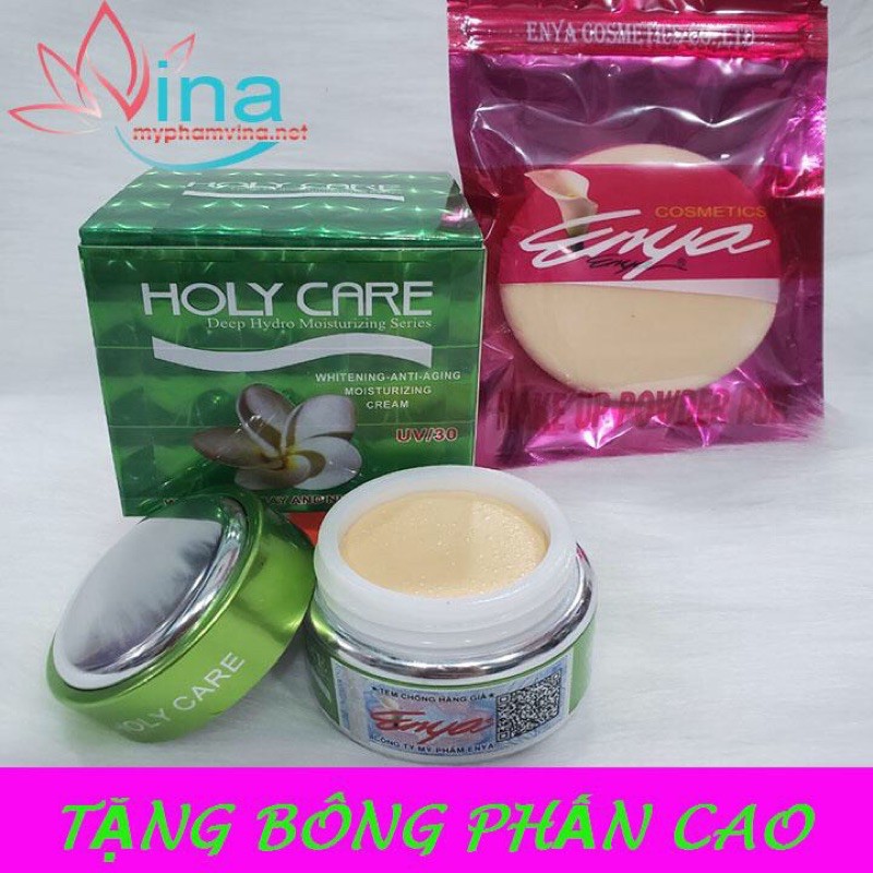 KEM HOLY CARE DƯỠNG TRẮNG DA - KEM CHỐNG LÃO HÓA SĂN CHẮC CƠ DA (XANH LÁ) 20GR