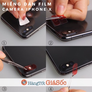 [FREESHIP 99K TOÀN QUỐC] Ốp Viền bảo vệ Camera iPhone X (vòng kim loại camera, hangtotgiasoc)