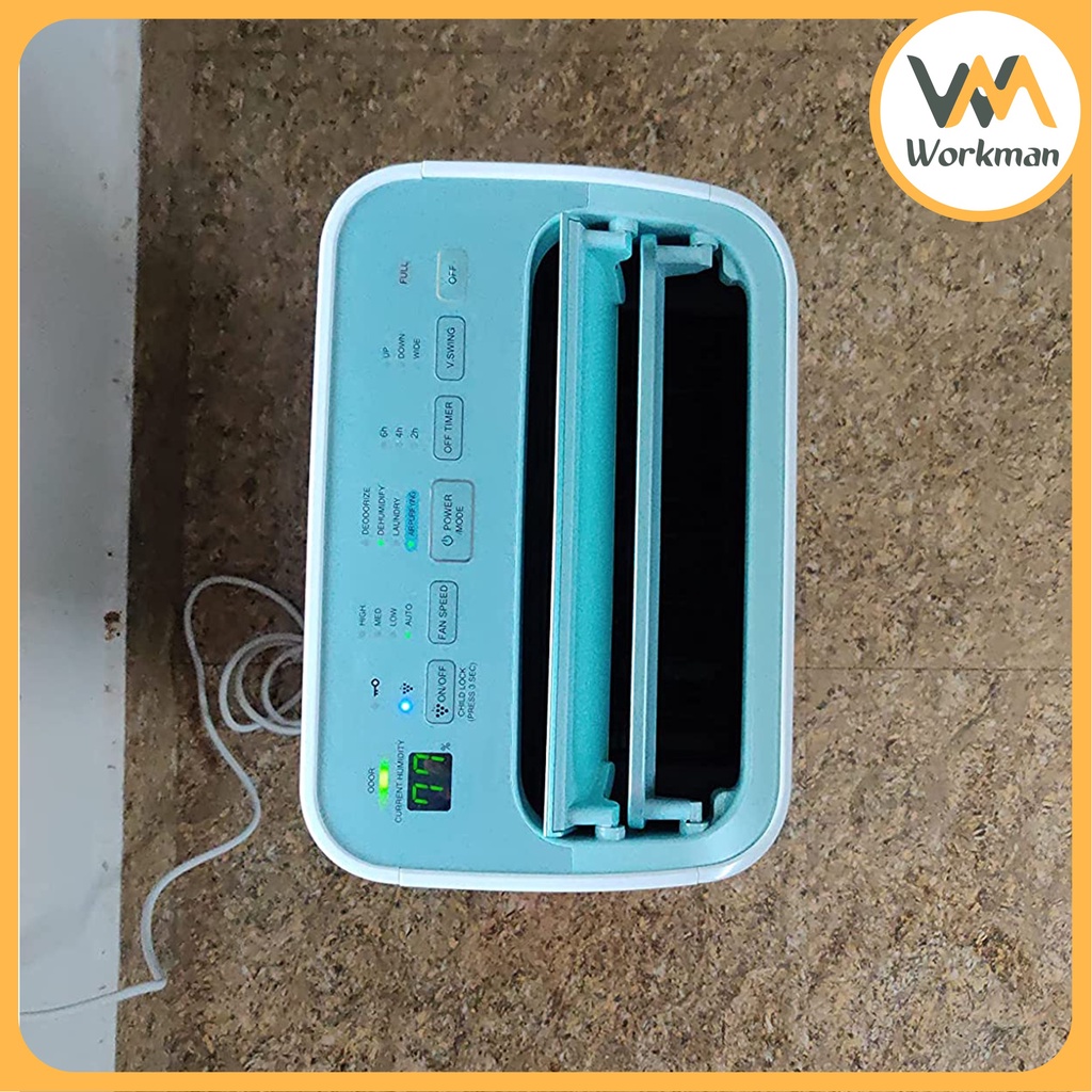 Máy Hút Ẩm - Kiêm Lọc Không Khí Sharp DW-E16FA-W - Khử Nấm Mốc - Hút Tối Đa 16L nước/ ngày - Cho Diện Tích 38m2
