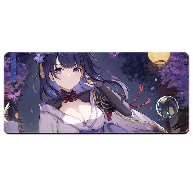 Lót chuột, pad cỡ lớn chuột họa tiết game Genshin Impact bề mặt speed di chuột cực êm