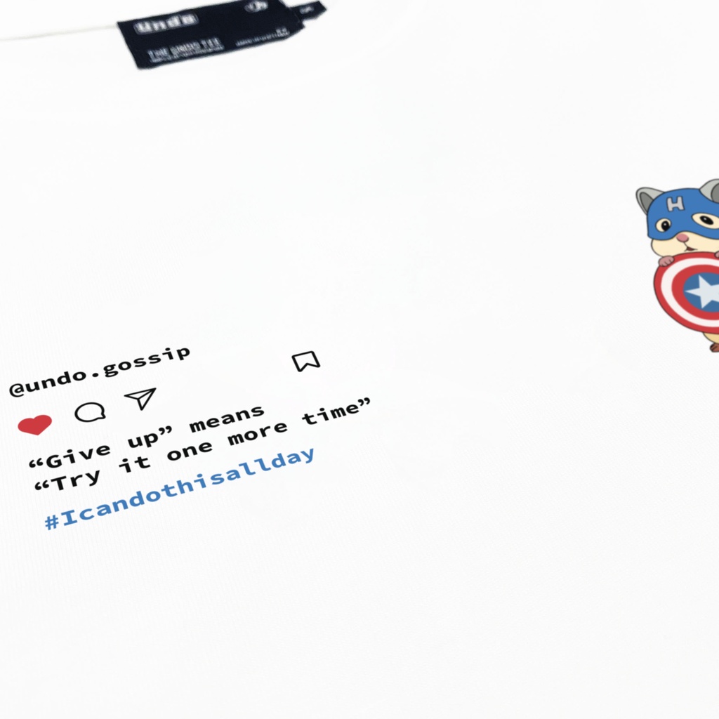 Áo Thun Unisex Undo Gossip All Day Màu Trắng 100% Standard Cotton - Local Brand Chính Hãng