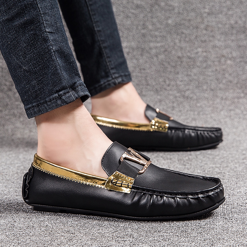 Giày Lười Da Thoáng Khí Thoải Mái Cho Nam Size 45/46