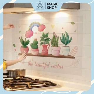 Giấy dán tường bếp cách nhiệt chống dầu mỡ, chịu nhiệt - decal dán bếp 3d họa tiết