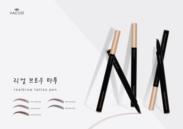 Vacosi - Bút kẻ sợi mày 3D Realbrow Tattoo Pen