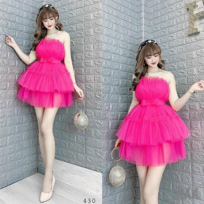 Đầm cúp xoè dún tầng siêu xinh TRIPBLE T DRESS -Size M/L - MS275V