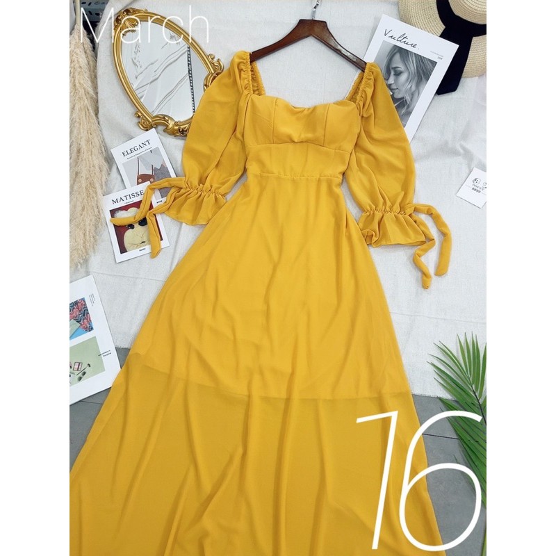 Đầm maxi đi biển , Đầm maxi xoè lưng cột dây đan chéo | BigBuy360 - bigbuy360.vn