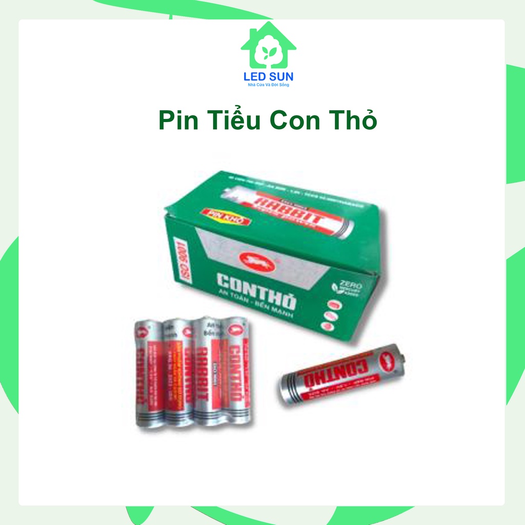 Pin tiểu con thỏ ledsun, pin thiết bị gia dụng, đèn led