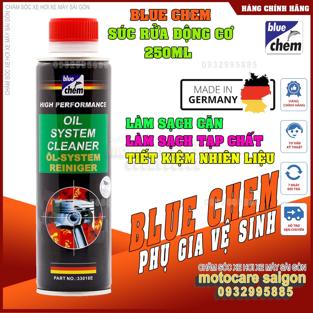 Dung Dịch Súc rửa động cơ Bluechem Oil System Cleaner 250ml