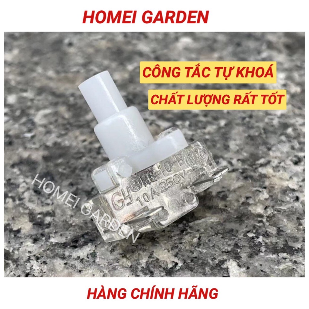 Công tắc vỏ trong suốt loại đẩy tự khóa 250V10A - G0012