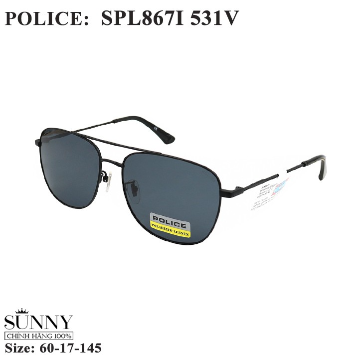 Kính mát chính hãng Police SPL867I màu sắc thời trang, thiết kế dễ đeo bảo vệ mắt
