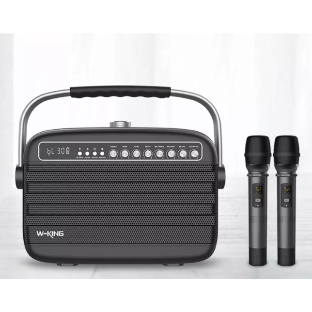 Loa Kéo Karaoke W-KING K9, Loa Bluetooth Karaoke Kèm 2 Micro Pass Chuẩn, Chính Hãng, BH 6 tháng