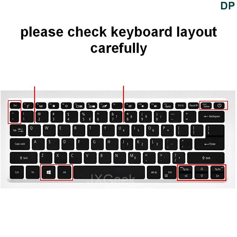 Miếng Dán Bảo Vệ Bàn Phím Laptop Acer Swift 1 Swift 3 SF314 SF313 SF113 SF114 TR50 SF314-52 - 51VX 14 inch 13.3 "Bằng Silicon