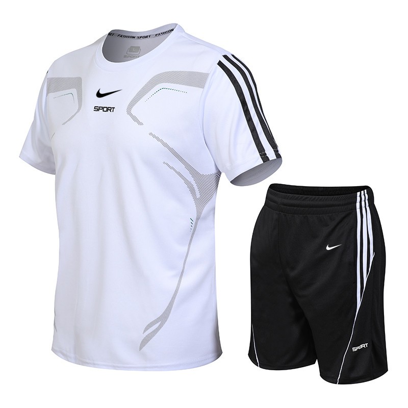 Nike Set Áo Thun Và Quần Short Thể Thao Thời Trang Mùa Hè Cho Nam Nữ