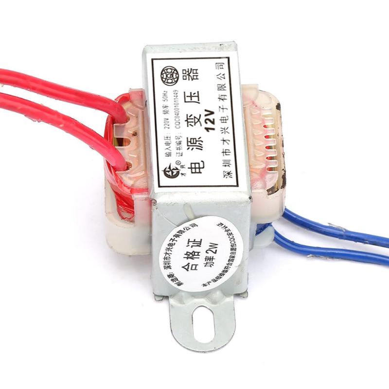 Máy biến áp đơn nguồn đầu ra AC 12/24V đầu vào 220V 50Hz 2W