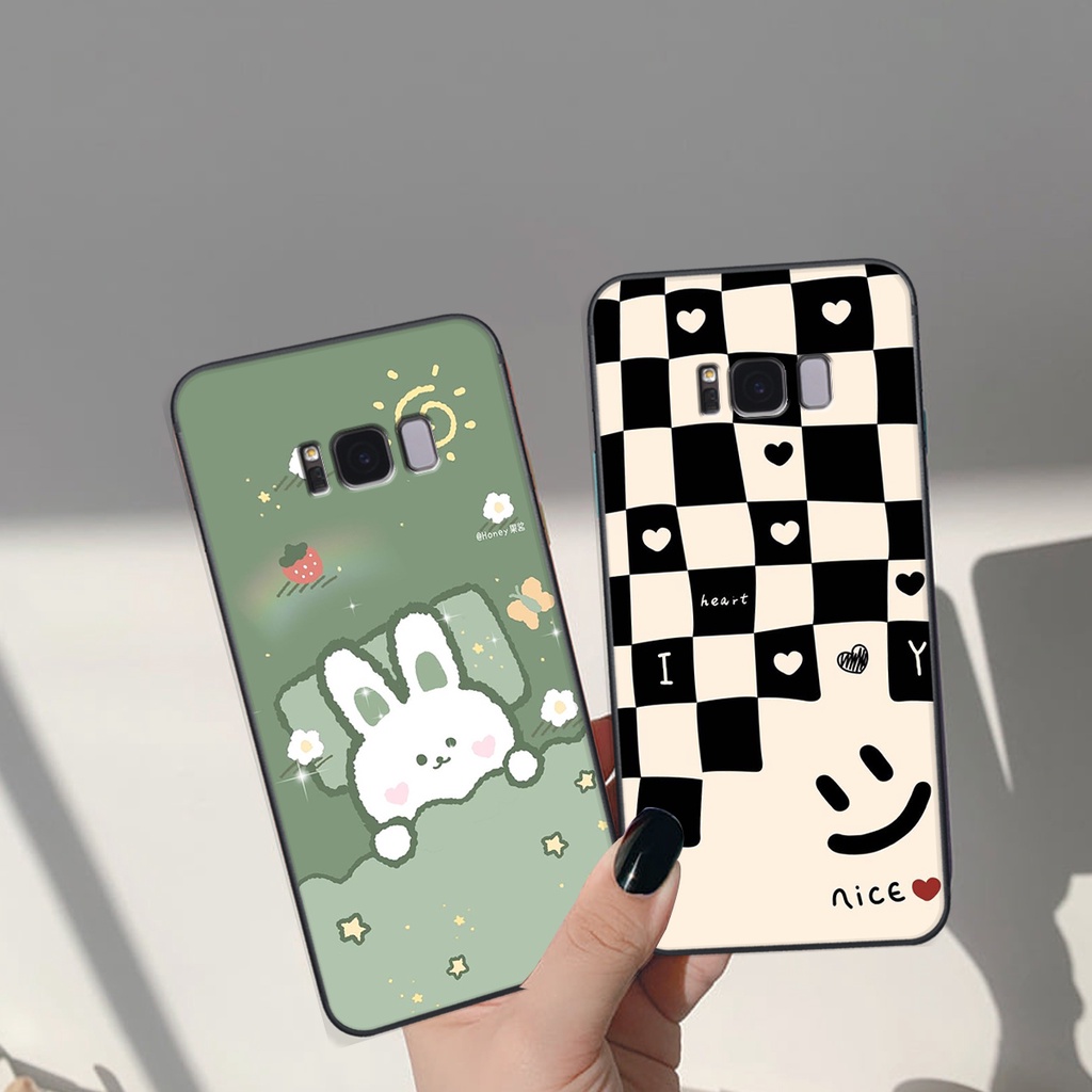 Ốp lưng Samsung Galaxy S8 / S8 PLUS in hình Gấu nâu - hồng, Gấu Be@rick  cực CUTE, DỄ THƯƠNG