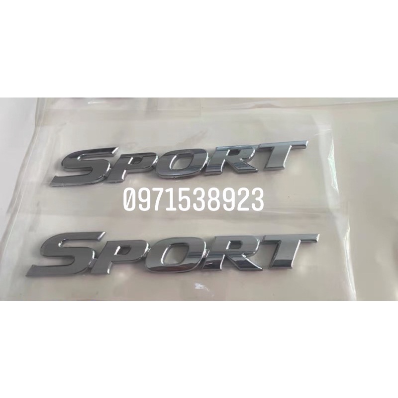 Tem chữ SPORT dán thân xe hàng cao cấp