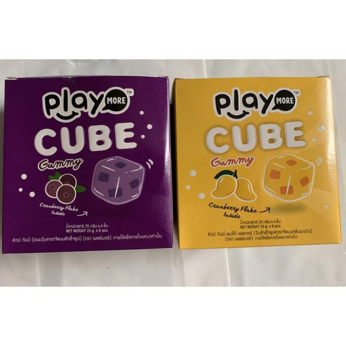 Kẹo thạch Play More CUBE Gummy loại 25g