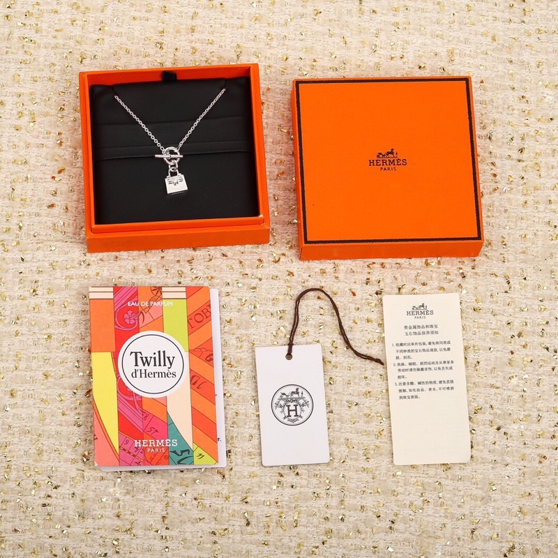 Dây chuyền nữ, vòng cổ bạc S925 cao cấp mặt dây chuyền túi xách độc đáo Hermes HM
