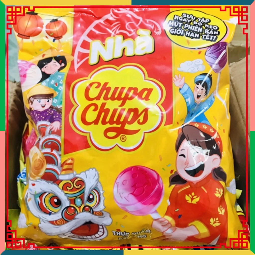 Kẹo Mút Chupa Chups hương hoa quả gói 600g
