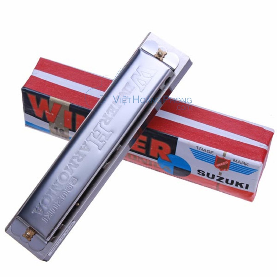 Kèn Harmonica Tremolo Suzuki Winner W-16 Key C (16 Holes)