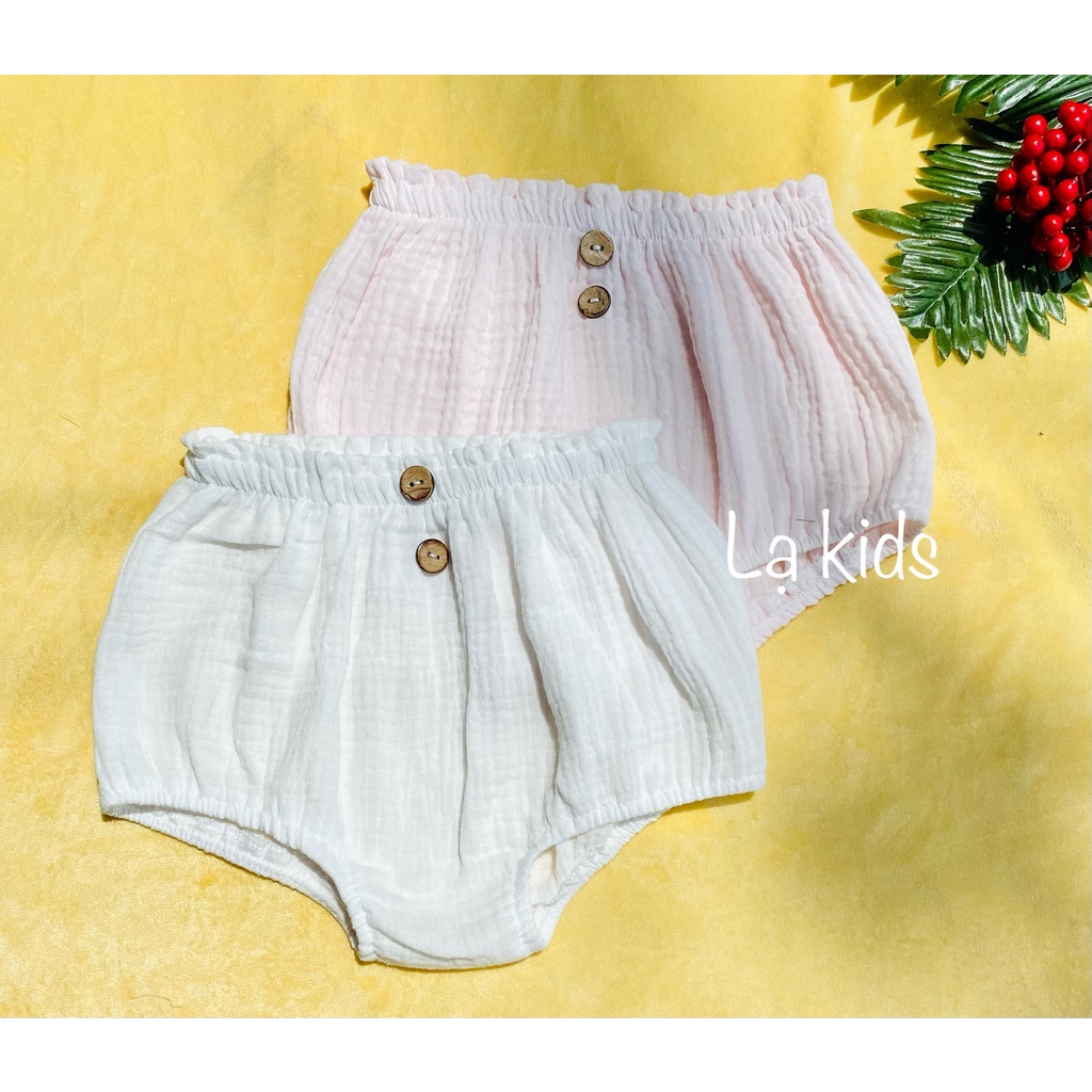 Quần bí vải xô muslin cho bé