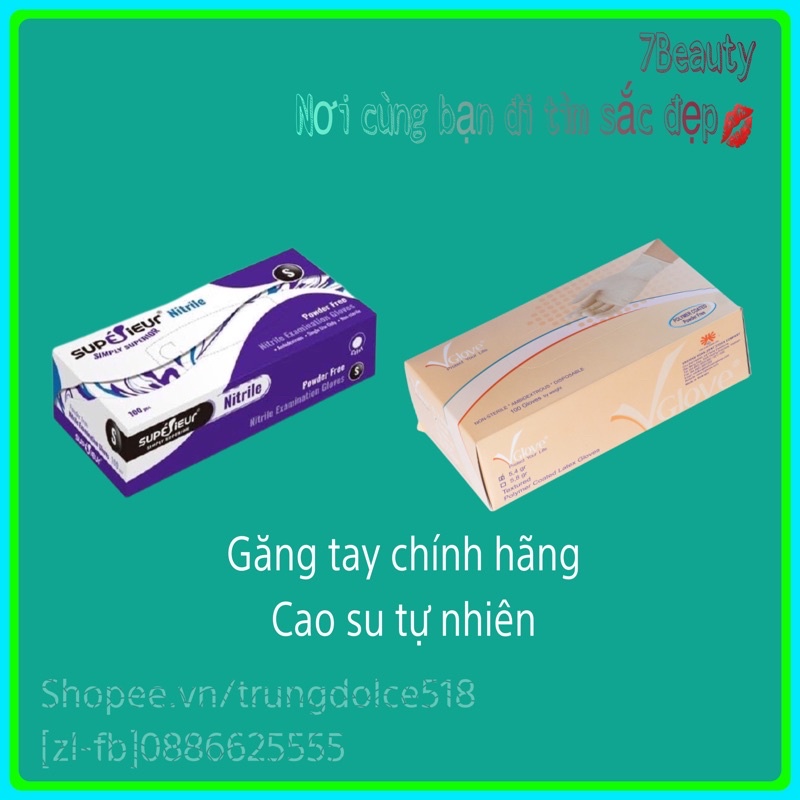 [10-25-50Đôi]Găng Tay Đen Y Tế Không Bột Dùng Trong Spa và Phun Xăm Thẩm Mỹ
