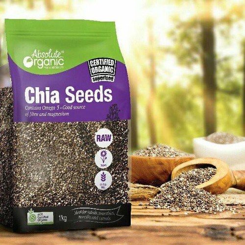 Hạt Chia Seed Organic Úc 1kg, thực phẩm bổ tốt cho sức khỏe