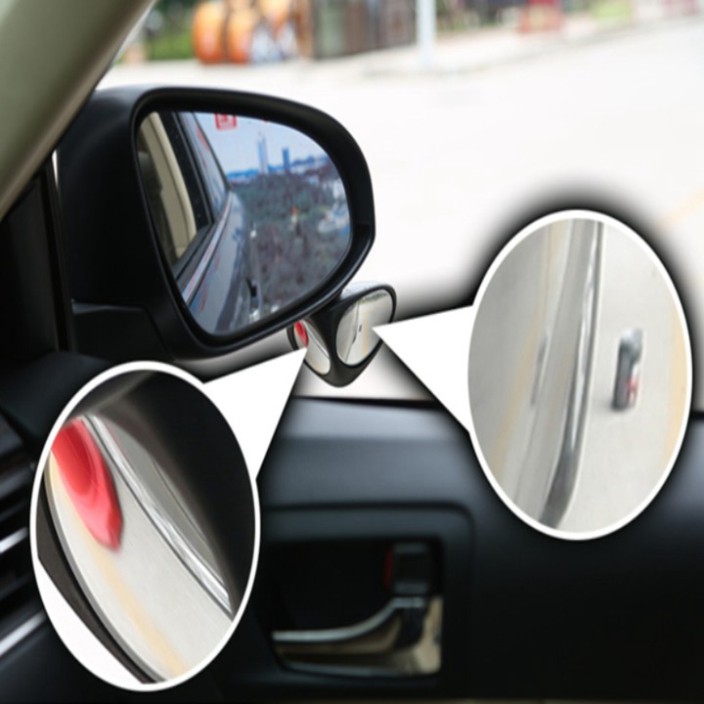 Sản Phẩm Gương xóa điểm mù cao cấp ô tô dạng cầu 2 góc gắn gương phụ ( bên phải ) xe ô tô 3R-046 ...