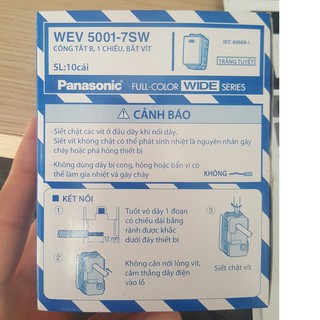 Công tắc 1 chiều Panasonic dòng Wide