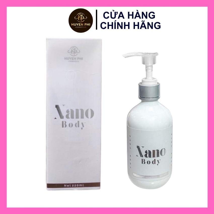 Kem Body Nano Huyền Phi Dưỡng Da Trắng Mịn Tươi Trẻ Không Bết Dính Không Lộ Vân Kem Thấm Cực Nhanh