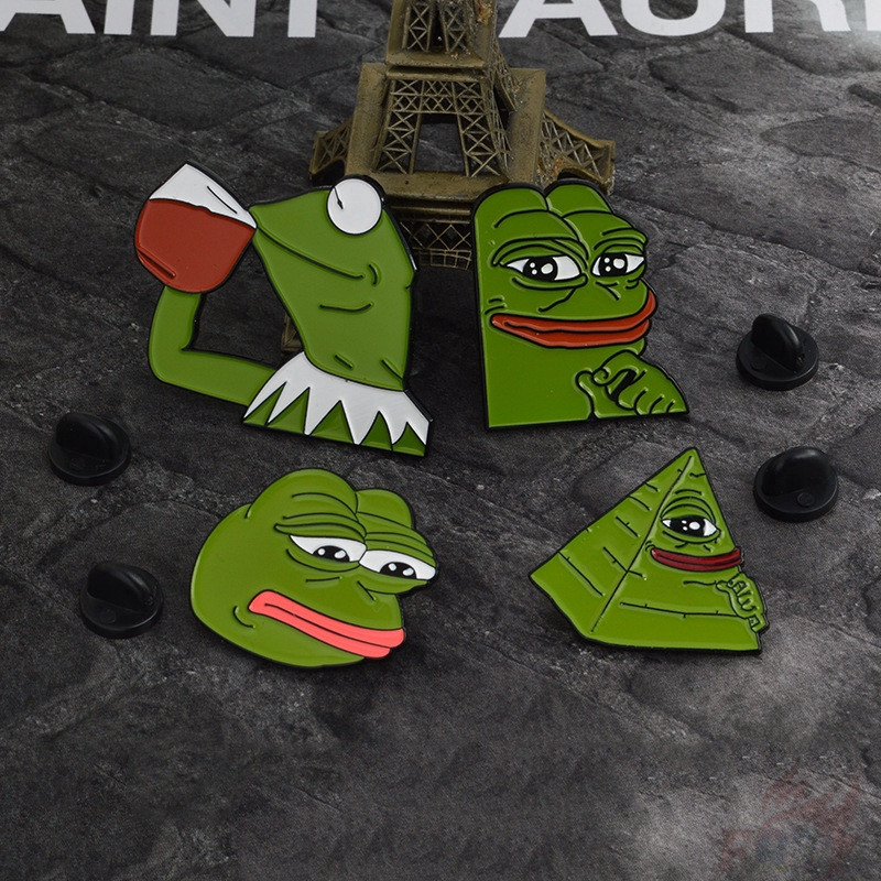 Ghim cài áo phối hình chú ếch ngộ nghĩnh