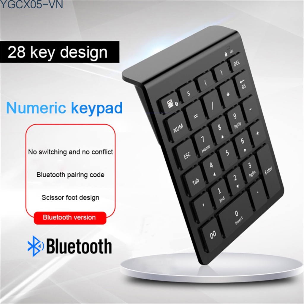 Bàn Phím Số 28 Phím Kết Nối Bluetooth Không Dây | BigBuy360 - bigbuy360.vn