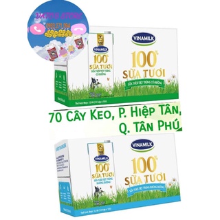 Thùng 12 hộp sữa tươi tiệt trùng 100% Vinamilk 1L 1 lit Có đường / Không đường (Sữa VNM 100% 1L 12 hộp)