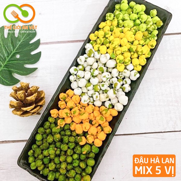 Đậu hà lan mix 5 vị 500g, Thế Giới Ăn Vặt ngon, giá rẻ, chất lượng