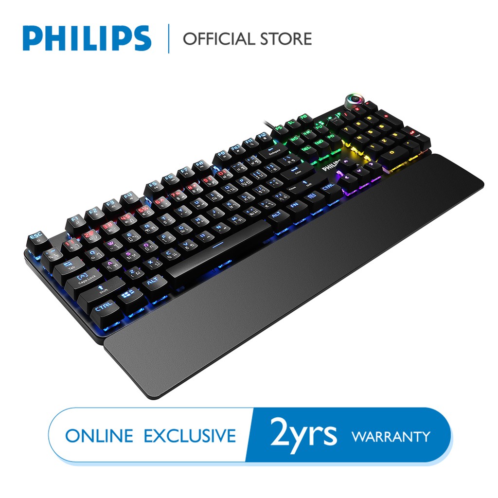 PHILIPS SPK8605 Bàn Phím Cơ Chuyên Gaming Có Dây (Đen)