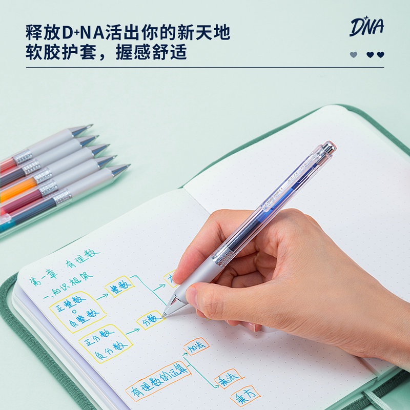 Set 6 bút mực gel nhiều màu ngòi 0.5mm A123