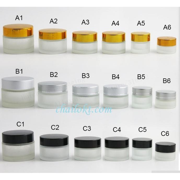 Hũ kem thuỷ tinh 5gr 10gr 15gr/ combo 10 hu 5ml 10ml 15ml kem mờ, hũ kem nâu/ hũ chiết kem/ chailokt