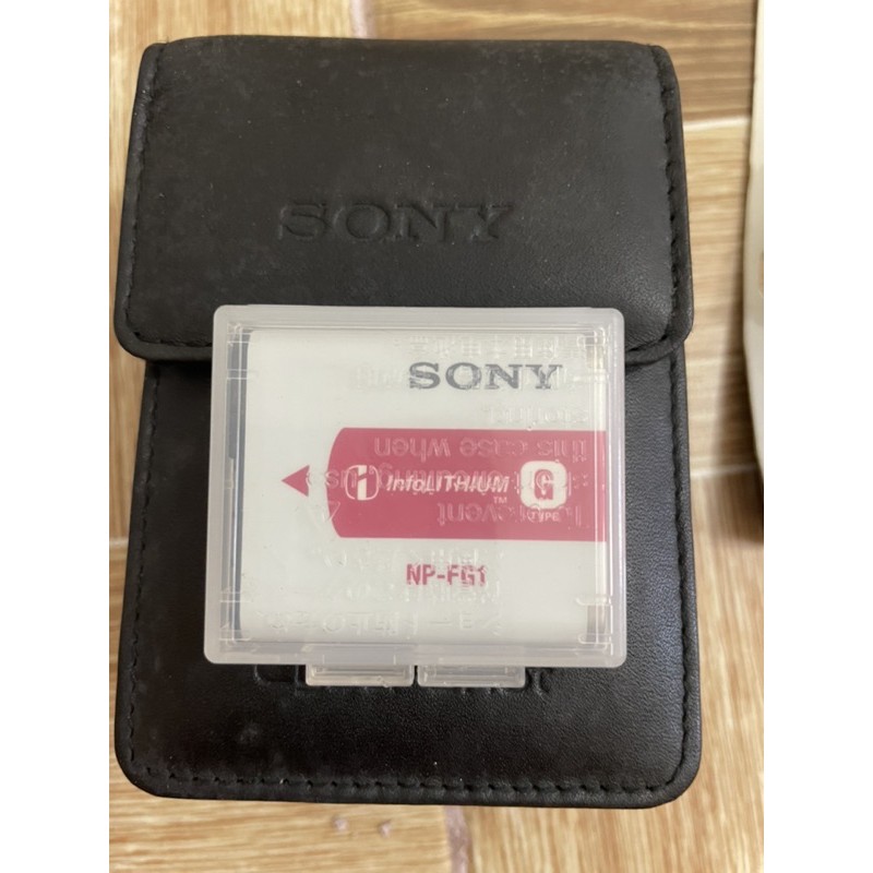 pin + bao da máy chụp hình Sony