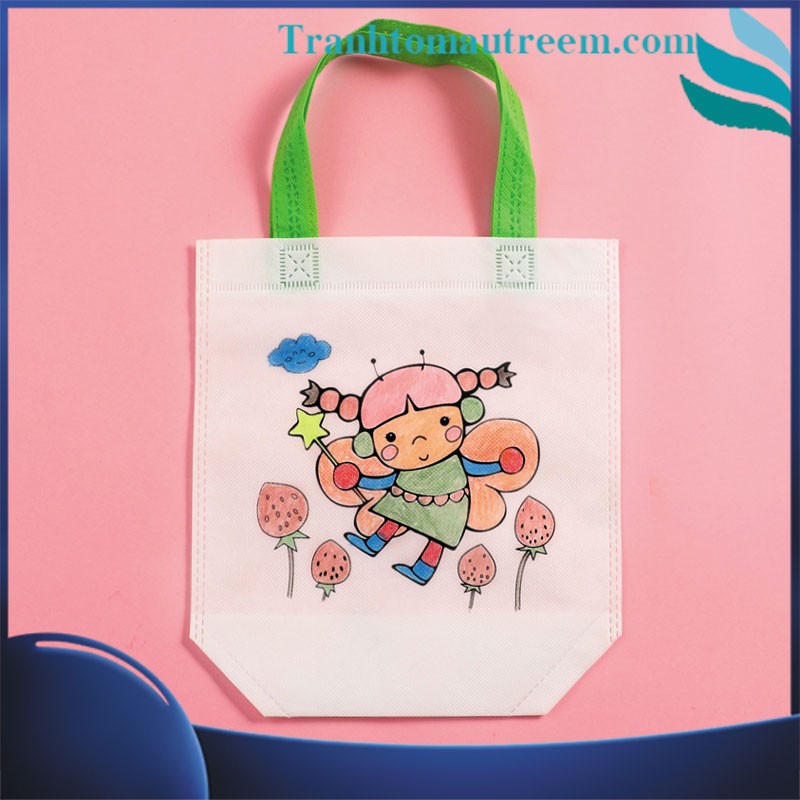 Túi Vải Vẽ Tô Màu Đựng Sách Vở Cho Bé