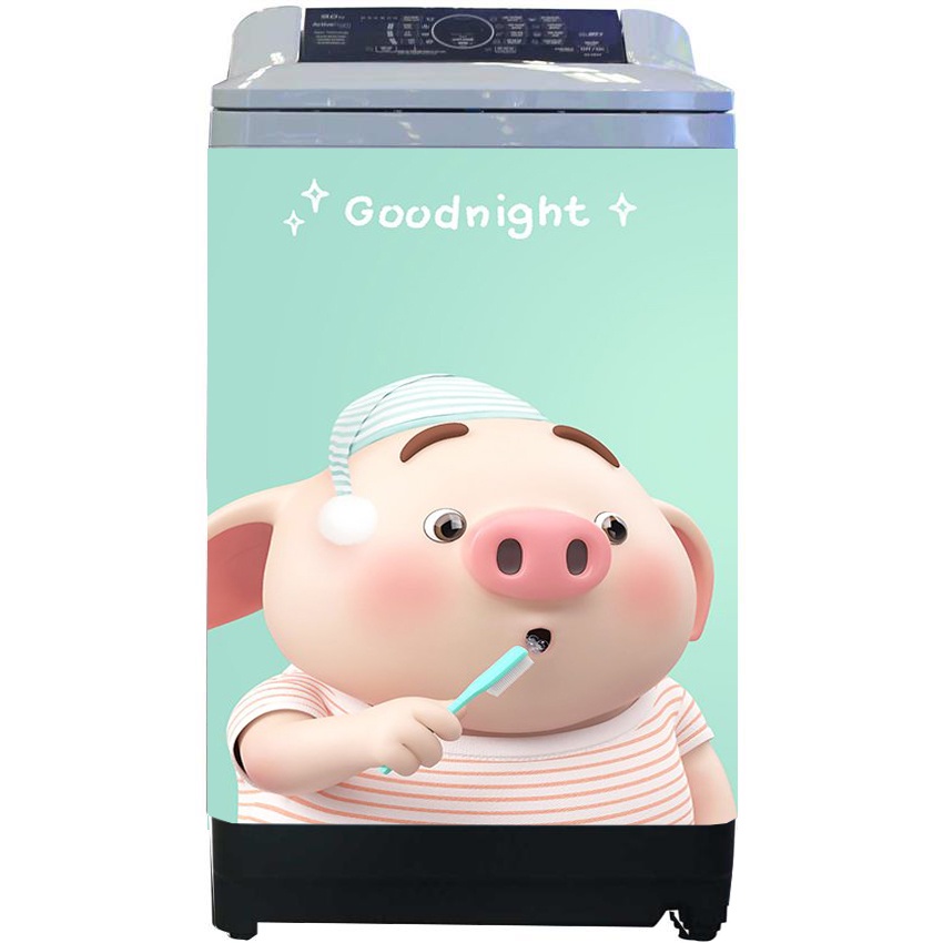 Decal trang trí máy giặt