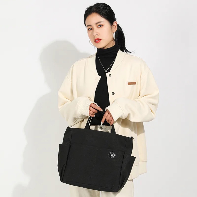 Túi vải Nhiều Ngăn Phong Cách Nhật Bản Cổ Điển kf019