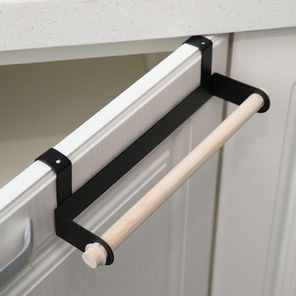 KRNY Giá Đỡ Khăn Tắm Bằng Gỗ &amp; Kim Loại Tiện Dụng